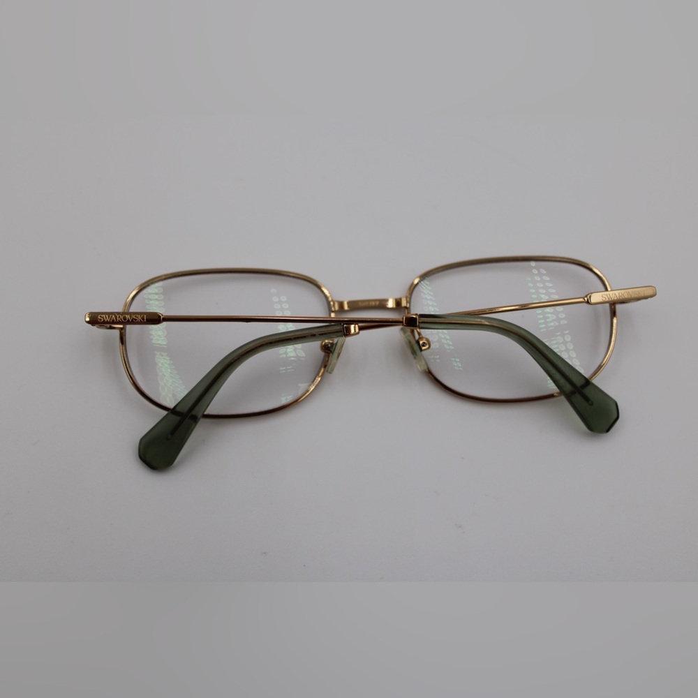 Swarovski Gold Rimmed Eyeglasses with Crystal Accents - Picture 5 of 5